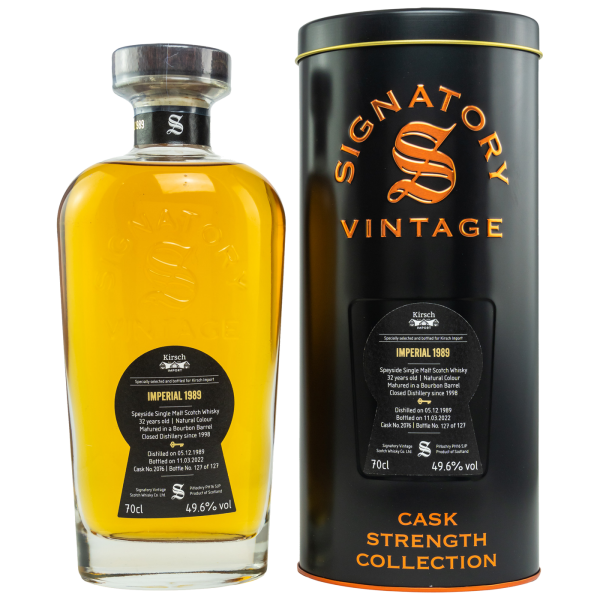 Imperial 32 Jahre 1989 2022 Bourbon Barrel #2076 Signatory 49,6% 0,7l
